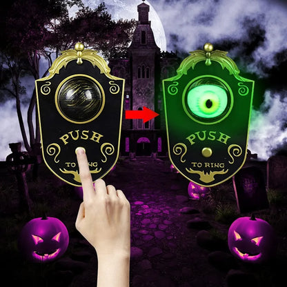 Halloween demon one-eyed doorbell