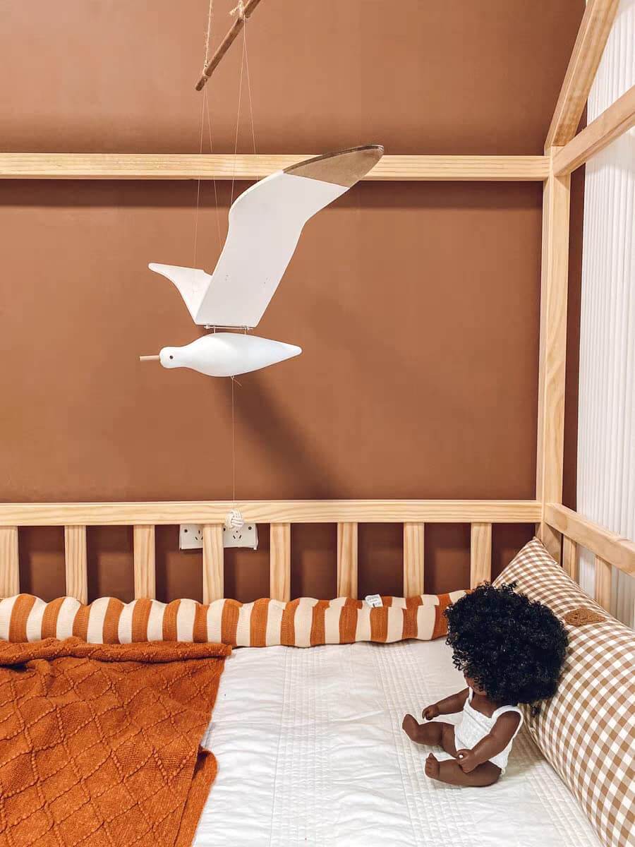 Wooden seagull mobile-Pendants for Unique Home Decor, Balcony, Baby Mobile Crib