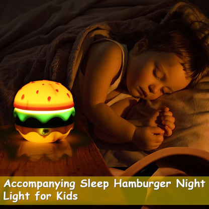 Rechargeable Hamburger Small Desk Lamps