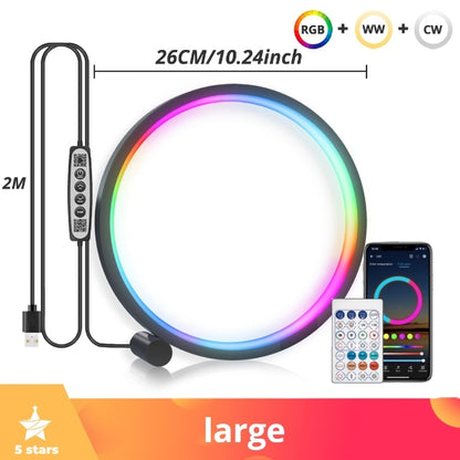 Smart LED Night Light RGB Desktop Atmosphere Desk Lamp,Suitable for Game Room Bedroom Bedside Decoration