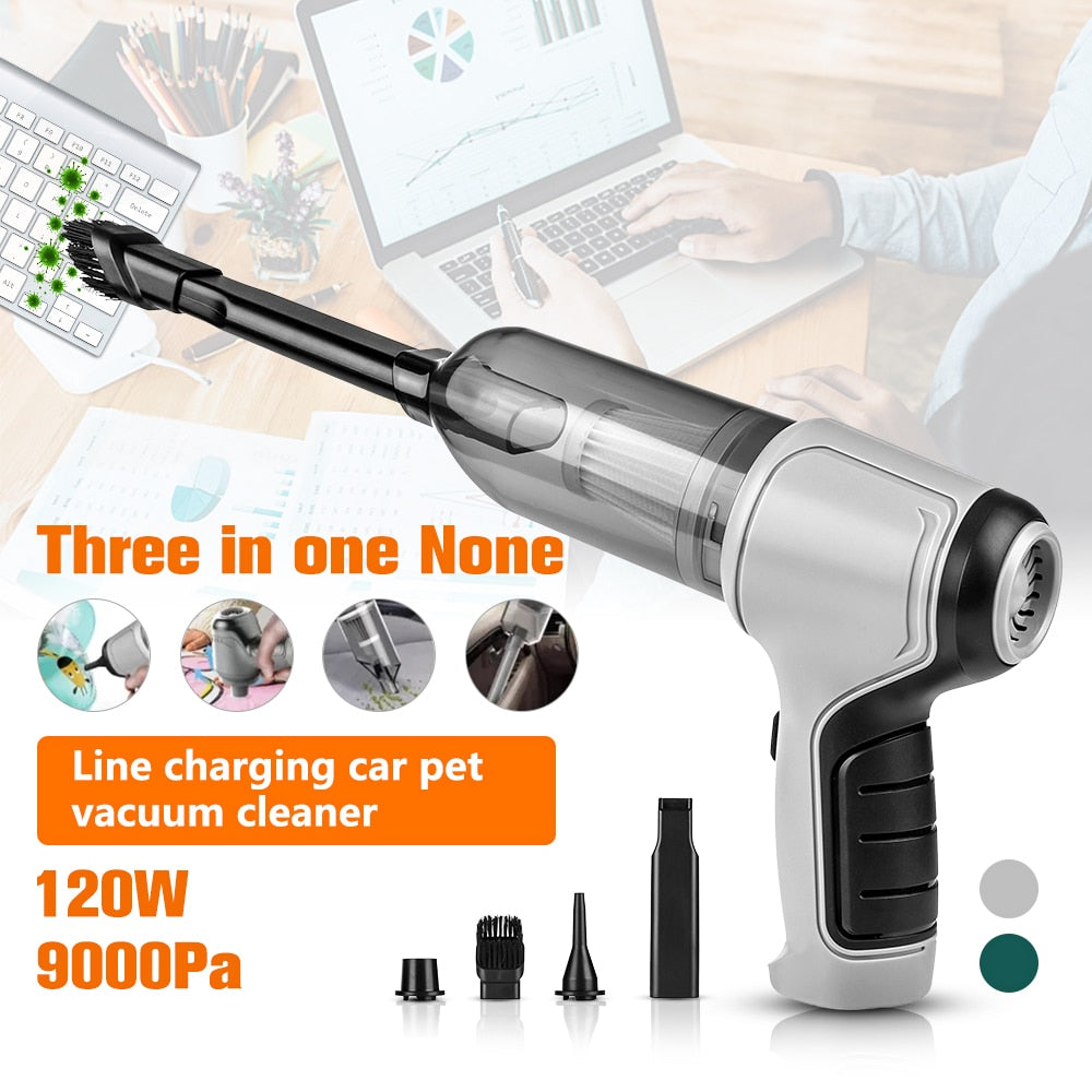 9000PA 4 in 1 Mini Car Vacuum Cleaner