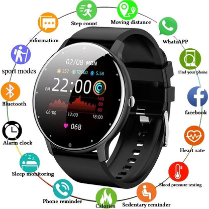 Smart Watch 2023 for Women Men with Heart Rate Blood Pressure Oxygen Fitness Smartwatch